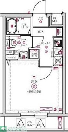 レンティーヴァ綾瀬の物件間取画像